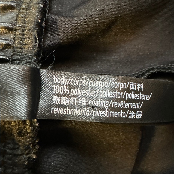 Victoria's Secret Victoria Sport Shiny Joggers Medium Black Hip Hop Pants 90s - Picture 3 of 8